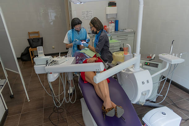patient relaxed during dental implant treatment at sydney implant studio bondi junction